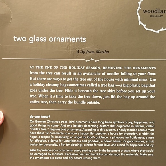 Martha Stewart Red Glass Birds Clip-on Christmas ornaments orig box Poland READ - Picture 14 of 16